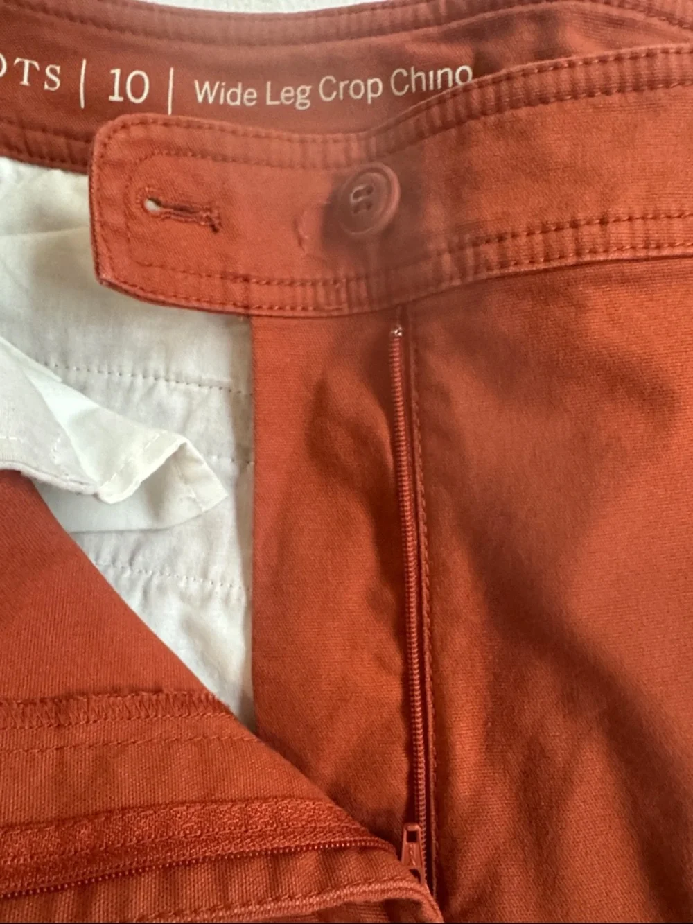 Talbots Rust Wide-Leg Capris - Picture 4 of 7